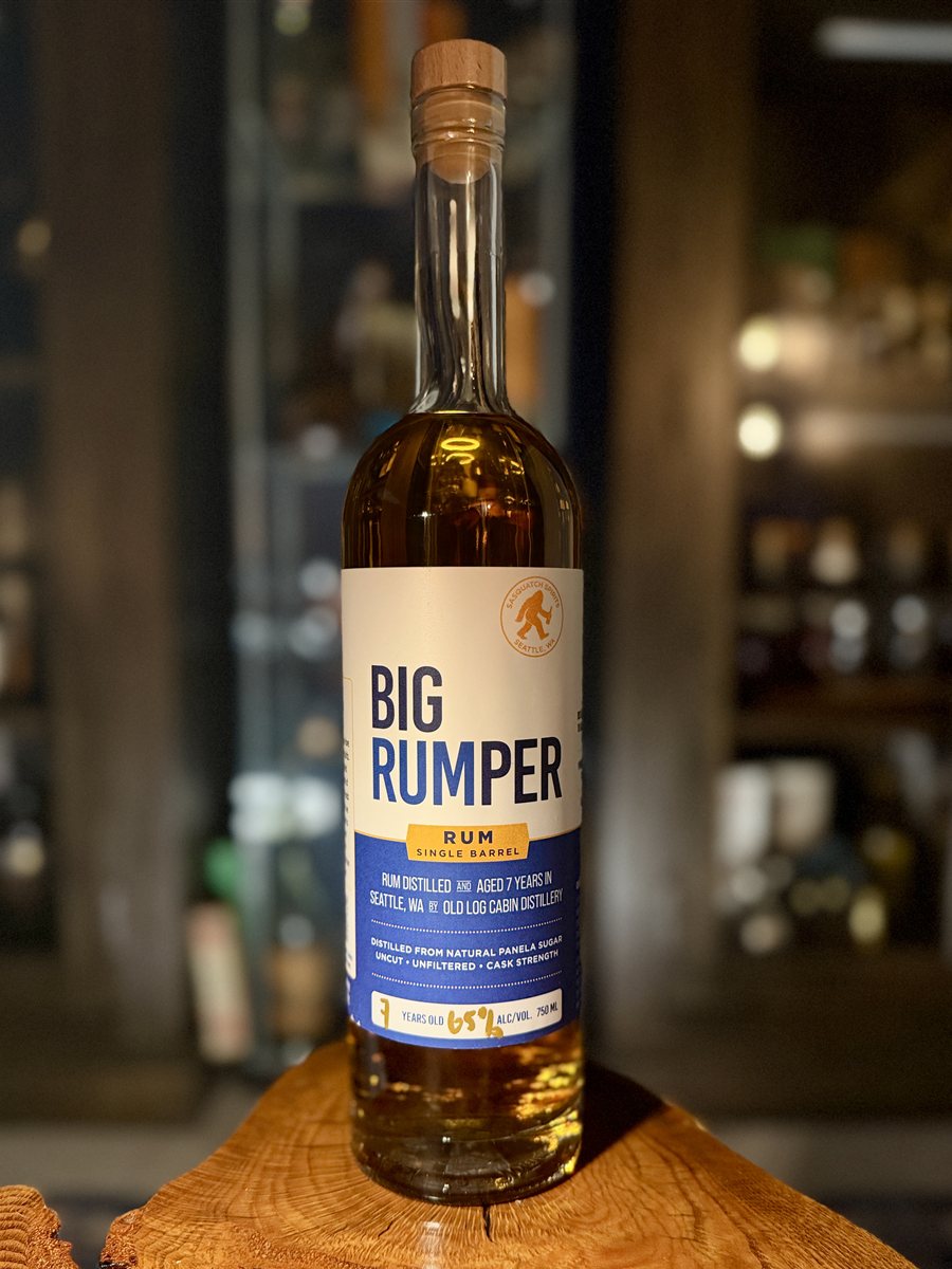 Big Rumper single barrel rum by Sasquatch Spirits