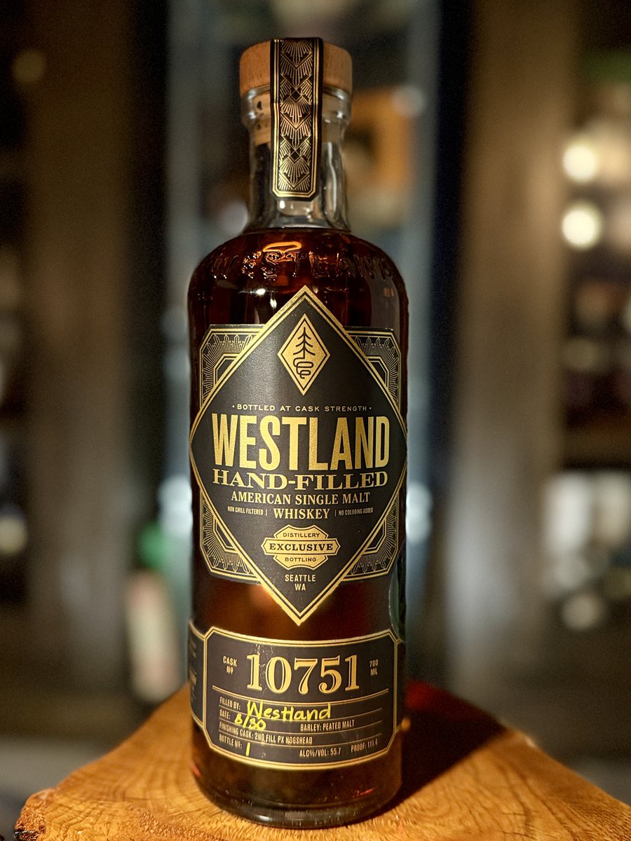 Westland hand-filled cask strength American single malt whiskey, cask 10751